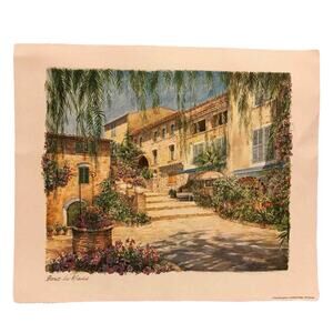 JEAN LOUIS THIBAUT Lithograph Print - BORMES LES MIMOSAS France Editions Rivages